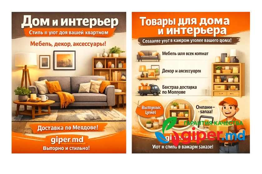 Дом и интерьер — стиль и уют, купить онлайн | giper.md
