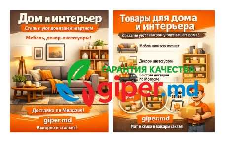 Дом и интерьер — стиль и уют, купить онлайн | giper.md